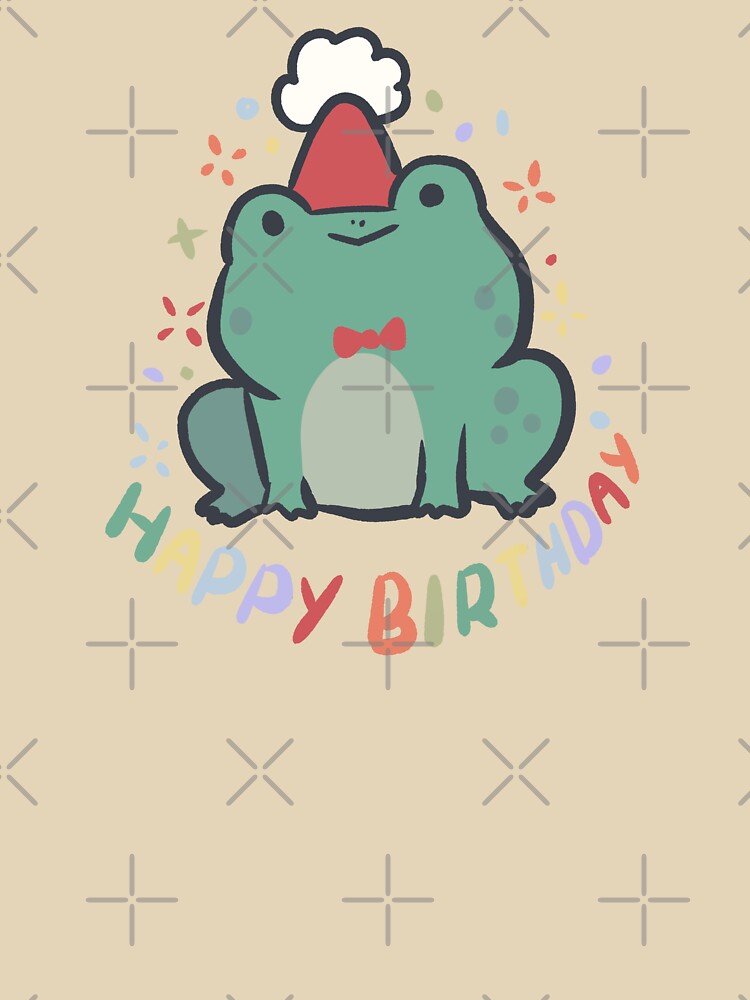 Birthday frog by Artofmayara - Adult & Kids T-Shirts, Sweatshirts & Hoodies apparel design preview 3