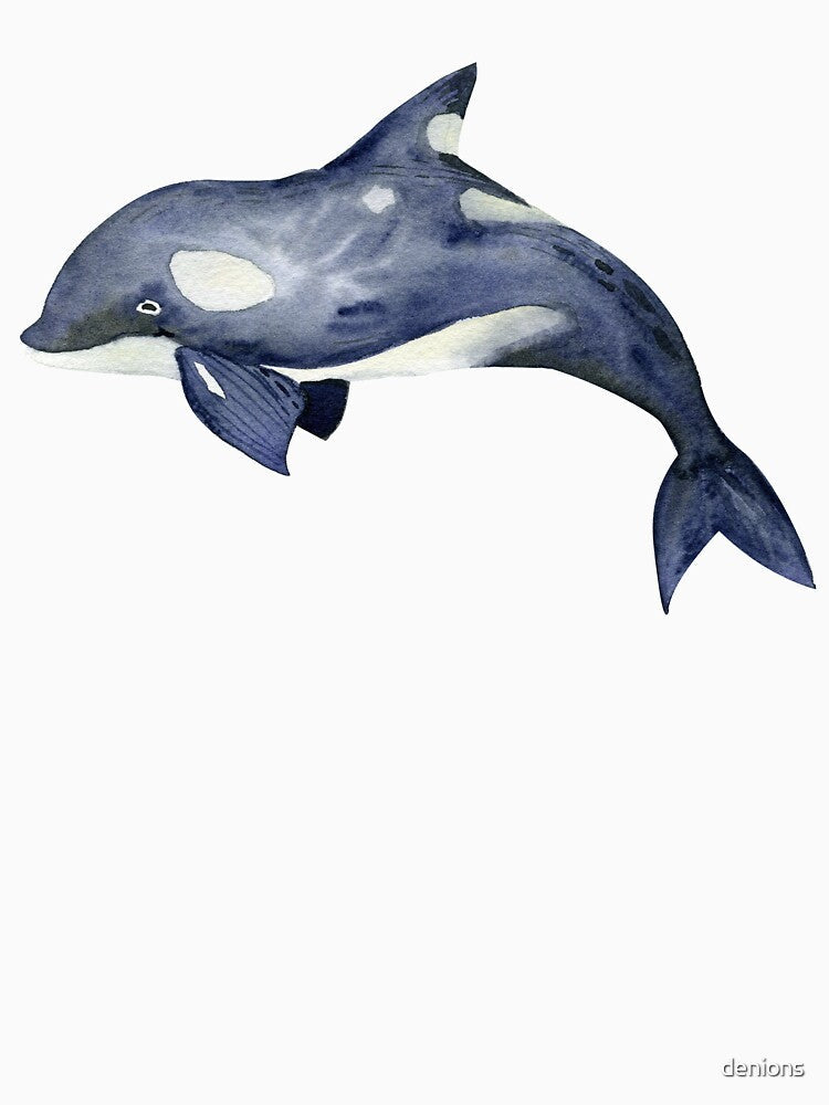 Beautiful blue ocean inhabitant by denions - Adult & Kids T-Shirts, Sweatshirts & Hoodies apparel design preview 3