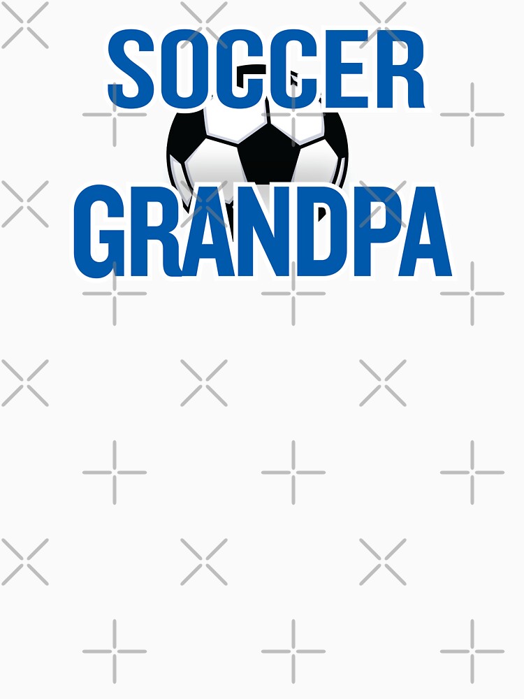 'Soccer Grandpa' (Black) by The Button Gal - Adult & Kids T-Shirts, Sweatshirts & Hoodies apparel design preview 3