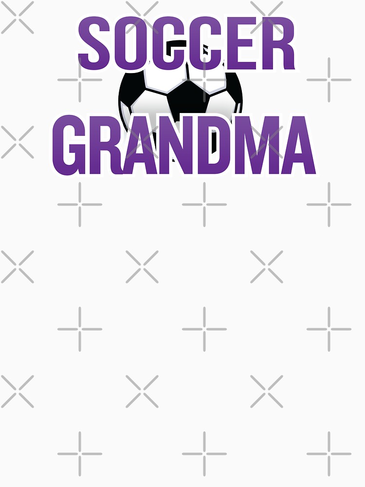 'Soccer Grandma' (Black) by The Button Gal - Adult & Kids T-Shirts, Sweatshirts & Hoodies apparel design preview 3