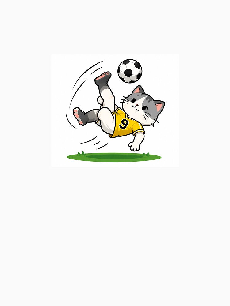Flying Cat Bicycle Kick by QuirkNest Studio - Adult & Kids T-Shirts, Sweatshirts & Hoodies apparel design preview 3