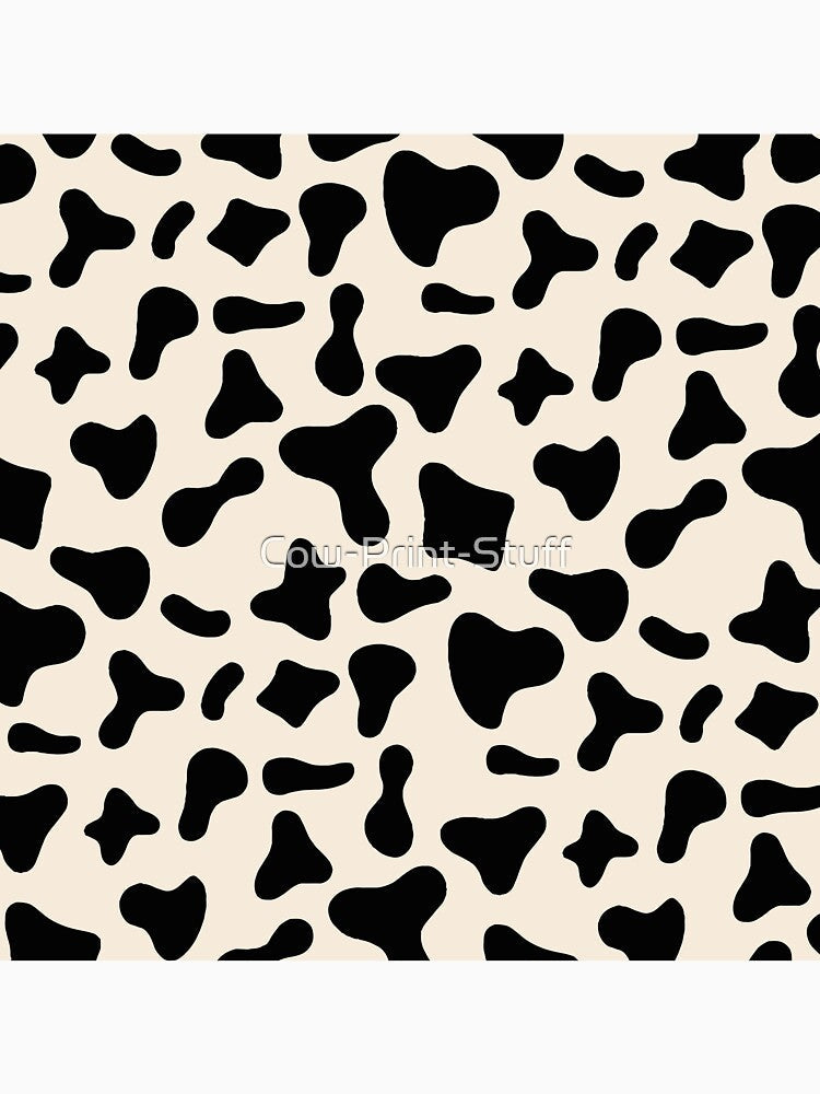 Black Cow Pattern on Milk Holstein by Cow-Print-Stuff - Adult & Kids T-Shirts, Sweatshirts & Hoodies apparel design preview 3