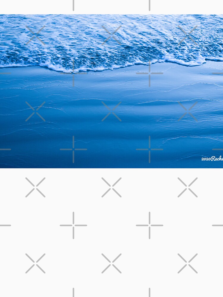 Zen Ocean Waves in Shades of Blue by Yogibear - Adult & Kids T-Shirts, Sweatshirts & Hoodies apparel design preview 3