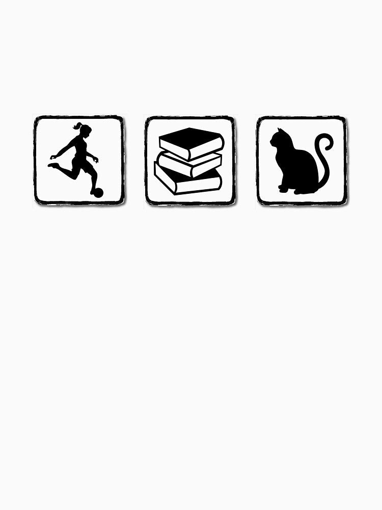 Soccer Books Cat Player Football by Keilani N Kai - Adult & Kids T-Shirts, Sweatshirts & Hoodies apparel design preview 3