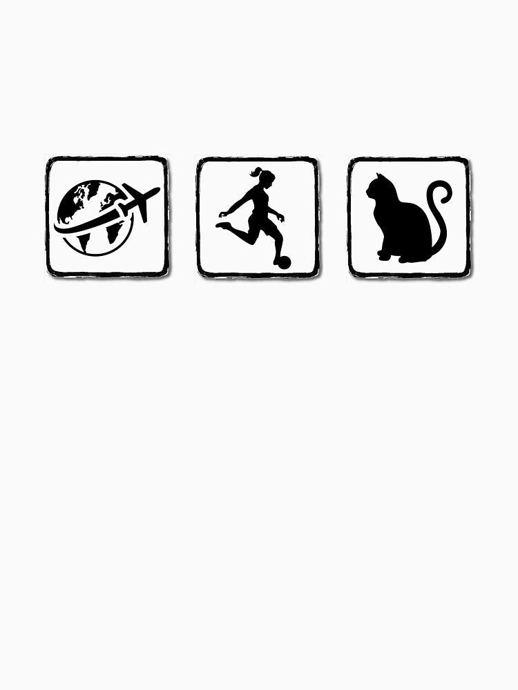 Travel Soccer Cat Player by Keilani N Kai - Adult & Kids T-Shirts, Sweatshirts & Hoodies apparel design preview 3