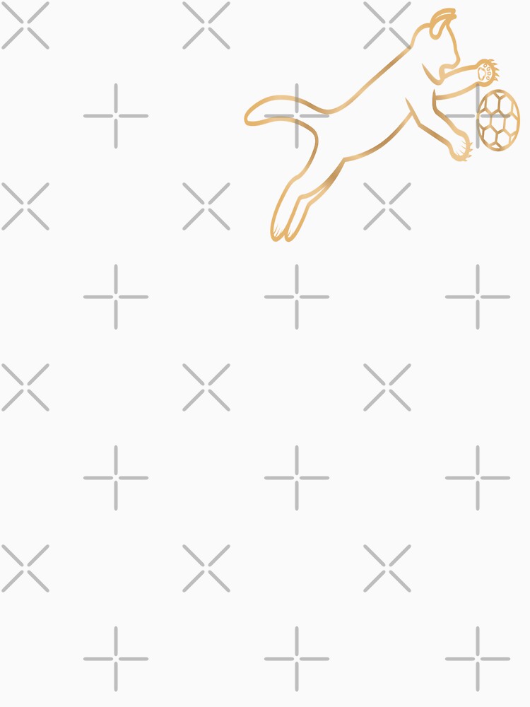 Cat playing with football silhouette by - Adult & Kids T-Shirts, Sweatshirts & Hoodies apparel design preview 3