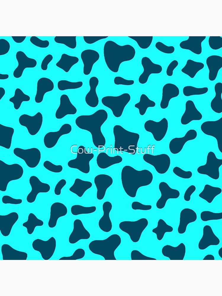 Royal Blue Cow Pattern On Light Holstein by - Adult & Kids T-Shirts, Sweatshirts & Hoodies apparel design preview 3
