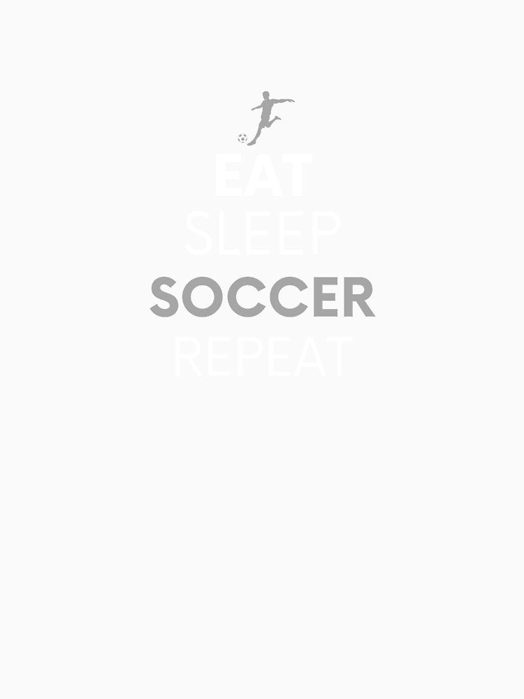 Eat sleep soccer repeat by Cats26 Store - Adult & Kids T-Shirts, Sweatshirts & Hoodies apparel design preview 3