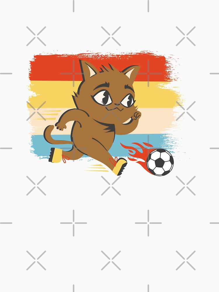 Soccer cat by DerSenat - Adult & Kids T-Shirts, Sweatshirts & Hoodies apparel design preview 3