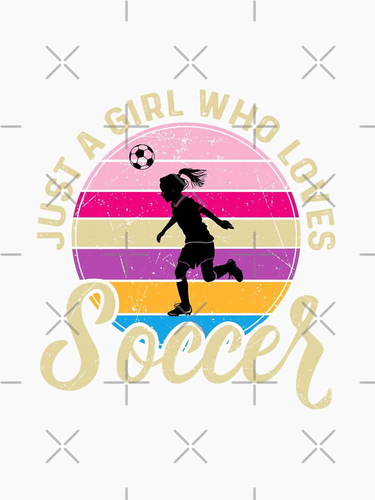 Soccer Player Girl by Rosaliartbook - Adult & Kids T-Shirts, Sweatshirts & Hoodies apparel design preview 3