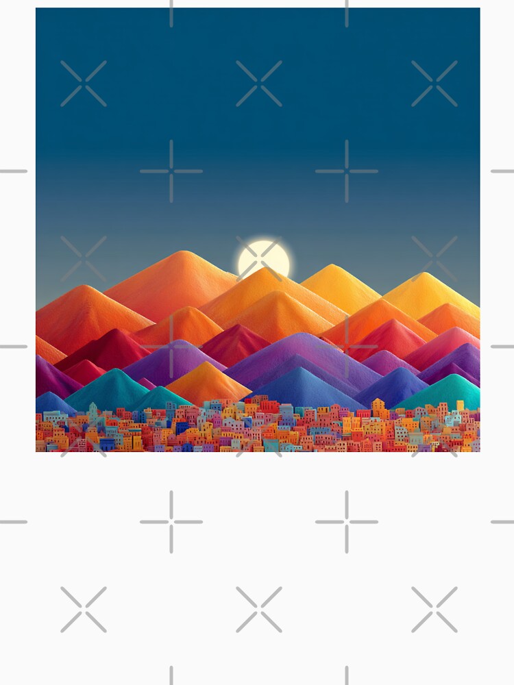 Desert Town by bubblyrainbow - Adult & Kids T-Shirts, Sweatshirts & Hoodies apparel design preview 3