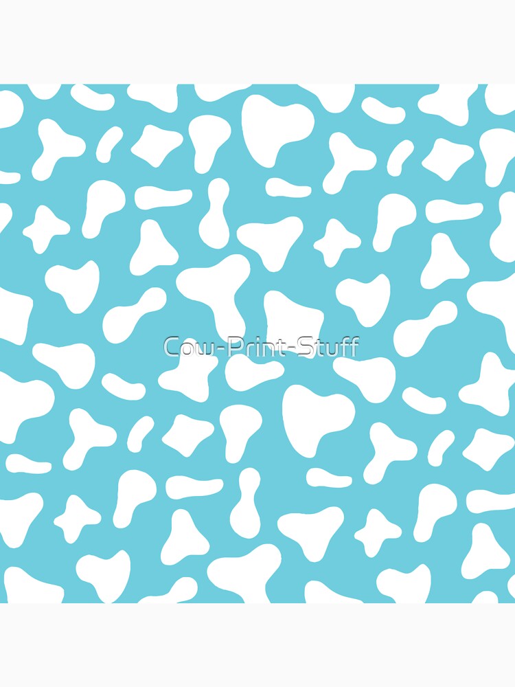 White Cow Pattern On Light Blue Holstein by - Adult & Kids T-Shirts, Sweatshirts & Hoodies apparel design preview 3