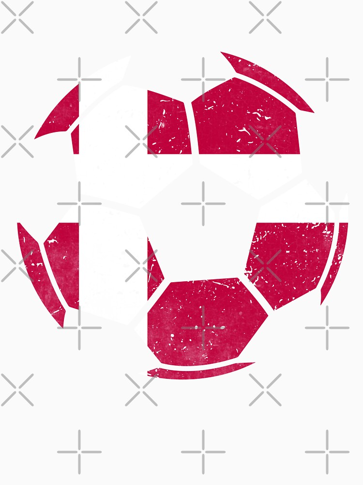 Denmark Soccer Ball Flag Jersey Danish Football Fan by EIMgraphic football jersey product view 3