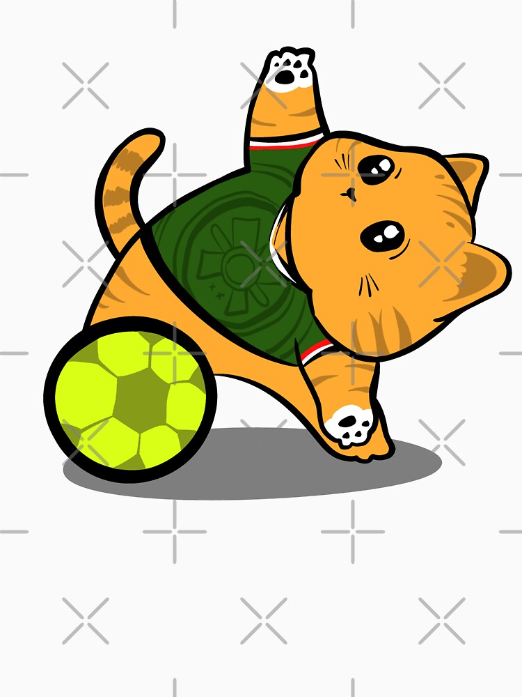 Cute Kitten Illustration With México Word cup - Adult & Kids T-Shirts, Sweatshirts & Hoodies apparel design preview 3