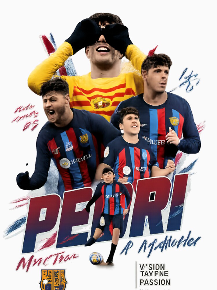 Pedri The Midfield Maestro Football Fan Graphic by - Adult & Kids T-Shirts, Sweatshirts & Hoodies apparel design preview 3