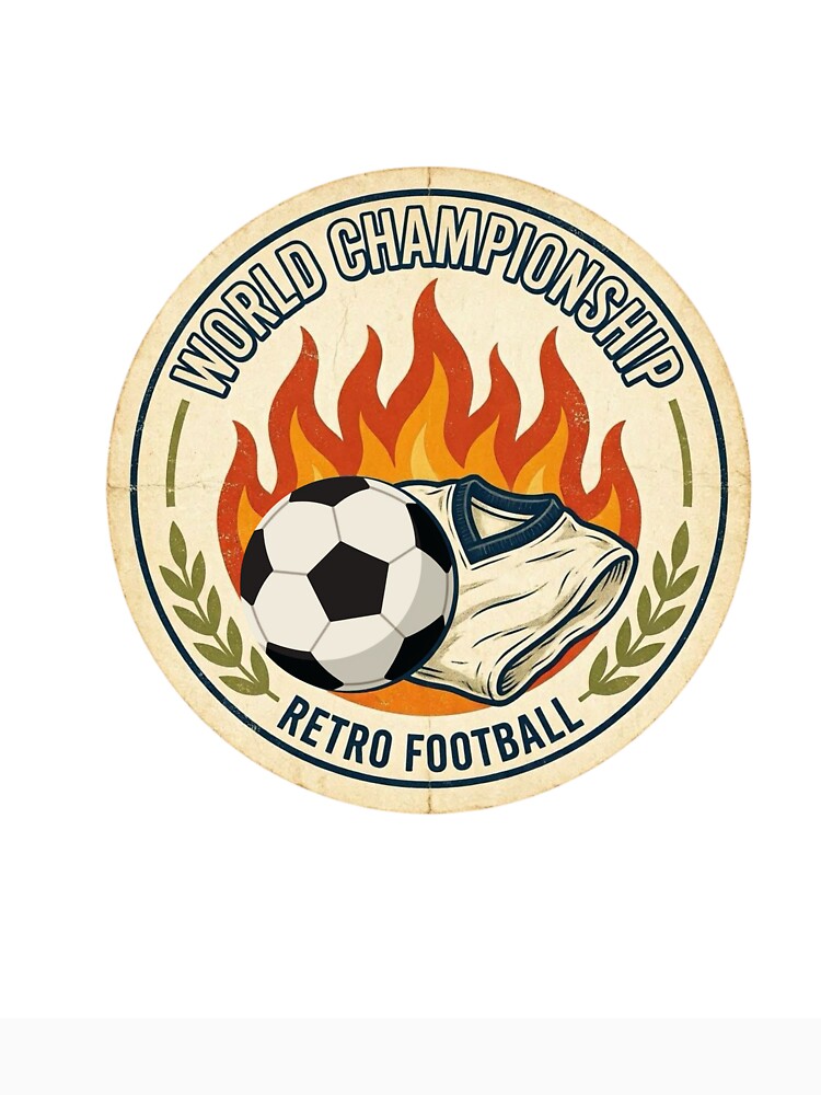 Retro Football Championship Badge Sticker Vintage - Adult & Kids T-Shirts, Sweatshirts & Hoodies apparel design preview 3