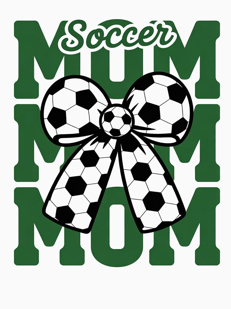 Youth Soccer Mom Coquette Bow Cute Sister Toddler - Adult & Kids T-Shirts, Sweatshirts & Hoodies apparel design preview 3