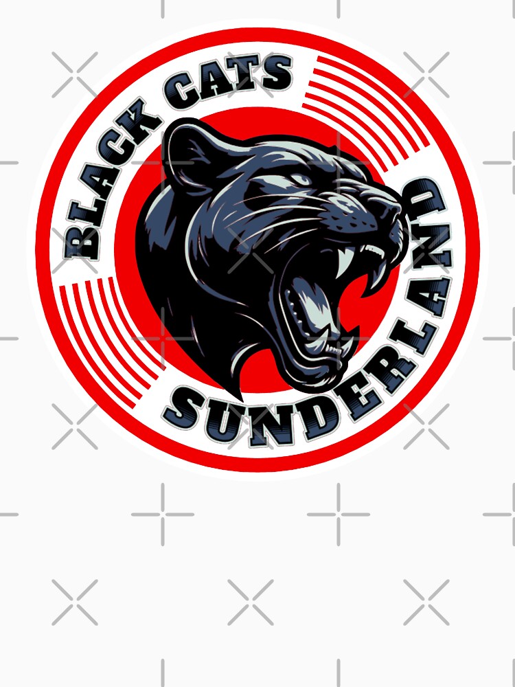 Black Cats Sunderland white by VRedBaller - Adult & Kids T-Shirts, Sweatshirts & Hoodies apparel design preview 3