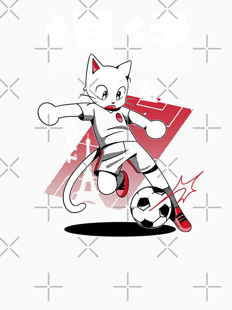 Cat Playing Football Paris by Tobe Fonseca - Adult & Kids T-Shirts, Sweatshirts & Hoodies apparel design preview 3