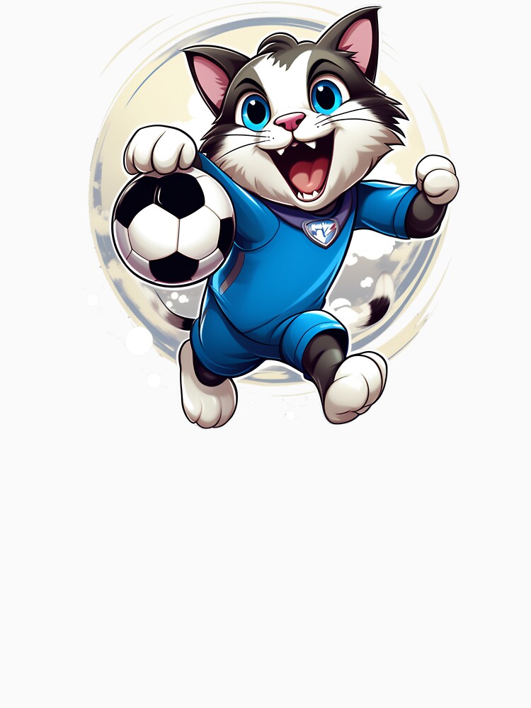 Baby Cat playing football by neworionsOrions - Adult & Kids T-Shirts, Sweatshirts & Hoodies apparel design preview 3