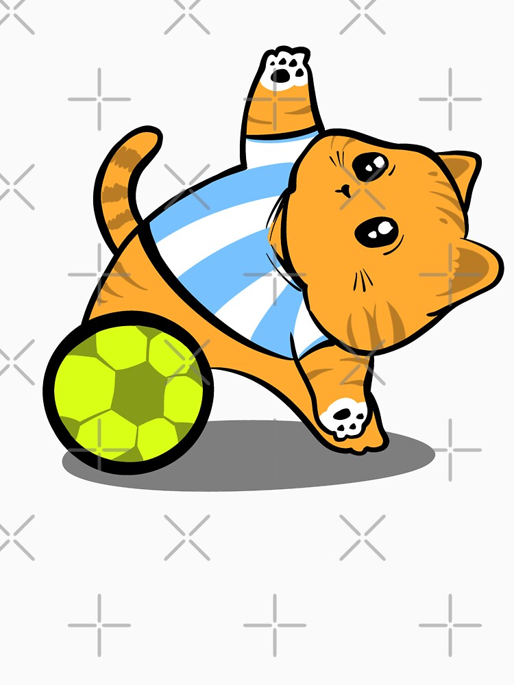World Cup Cat Soccer Cute Football Kitten - Adult & Kids T-Shirts, Sweatshirts & Hoodies apparel design preview 3