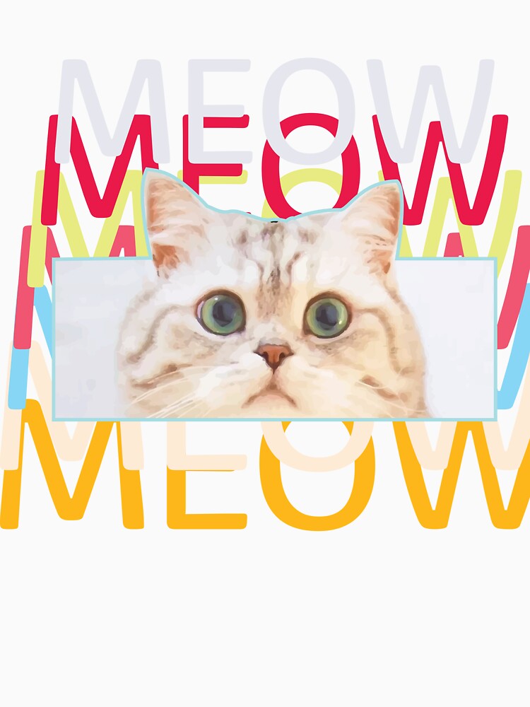 CUTE CAT MEOW by empty25 - Adult & Kids T-Shirts, Sweatshirts & Hoodies apparel design preview 3