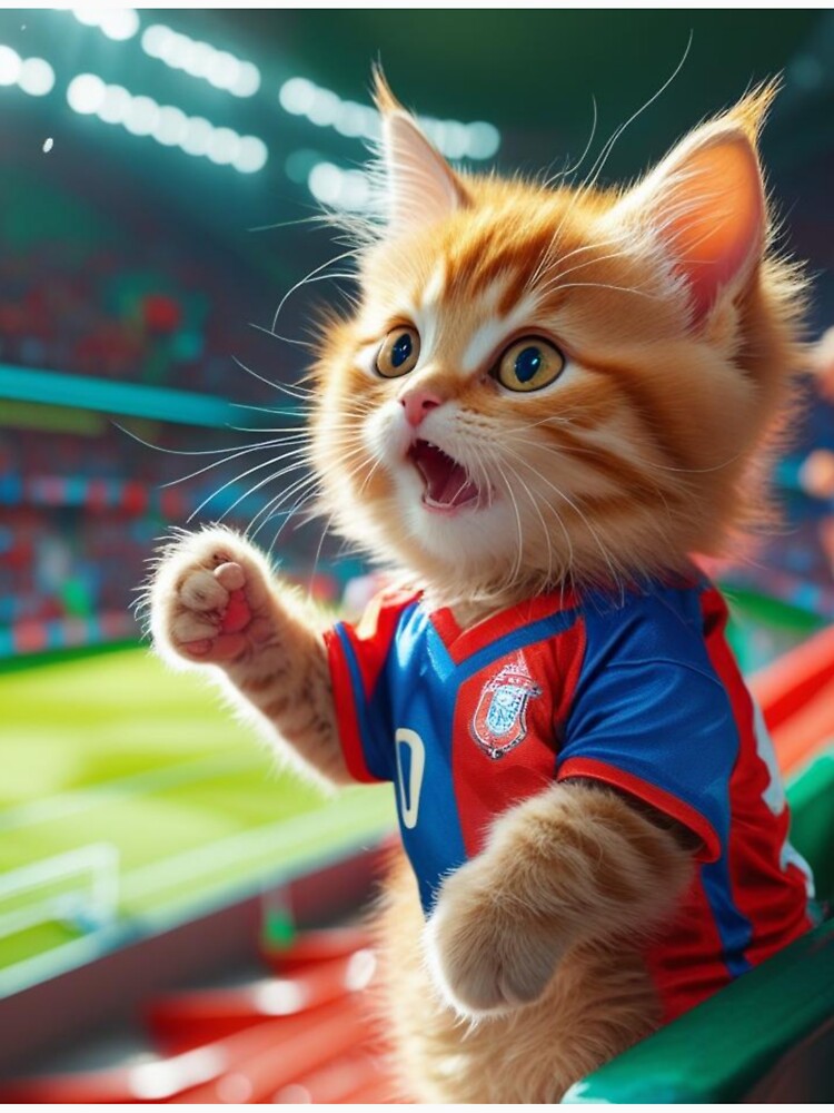 "Goal Meow! The Ultimate Football Fan Cat" by - Adult & Kids T-Shirts, Sweatshirts & Hoodies apparel design preview 3