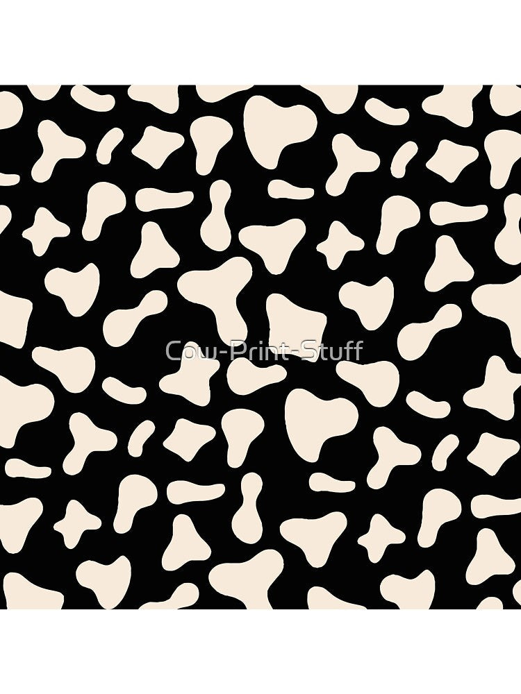 Milk Cow Pattern on Black Holstein by Cow-Print-Stuff - Adult & Kids T-Shirts, Sweatshirts & Hoodies apparel design preview 3