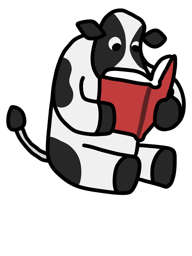 Book Cow by BeefHamPoultry - Adult & Kids T-Shirts, Sweatshirts & Hoodies apparel design preview 3