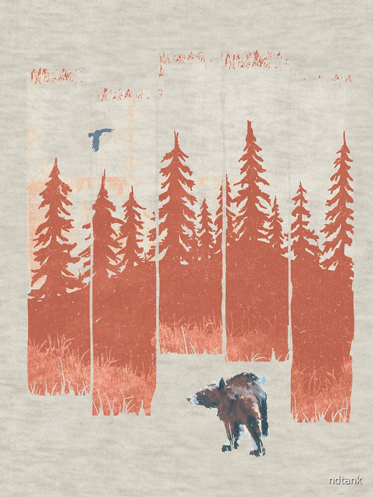 A Bear in the Wild... by ndtank - Adult & Kids T-Shirts, Sweatshirts & Hoodies apparel design preview 3