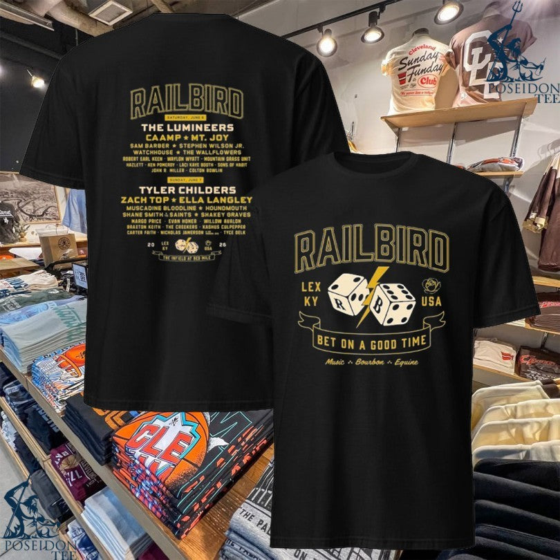 Railbird Festival June 6-7 2026 Lexington Ky T-shirt Unisex T-shirt, Sweatshirt, Hoodie, Long Sleeve Tee - T-Shirt, Sweatshirt, Hoodie