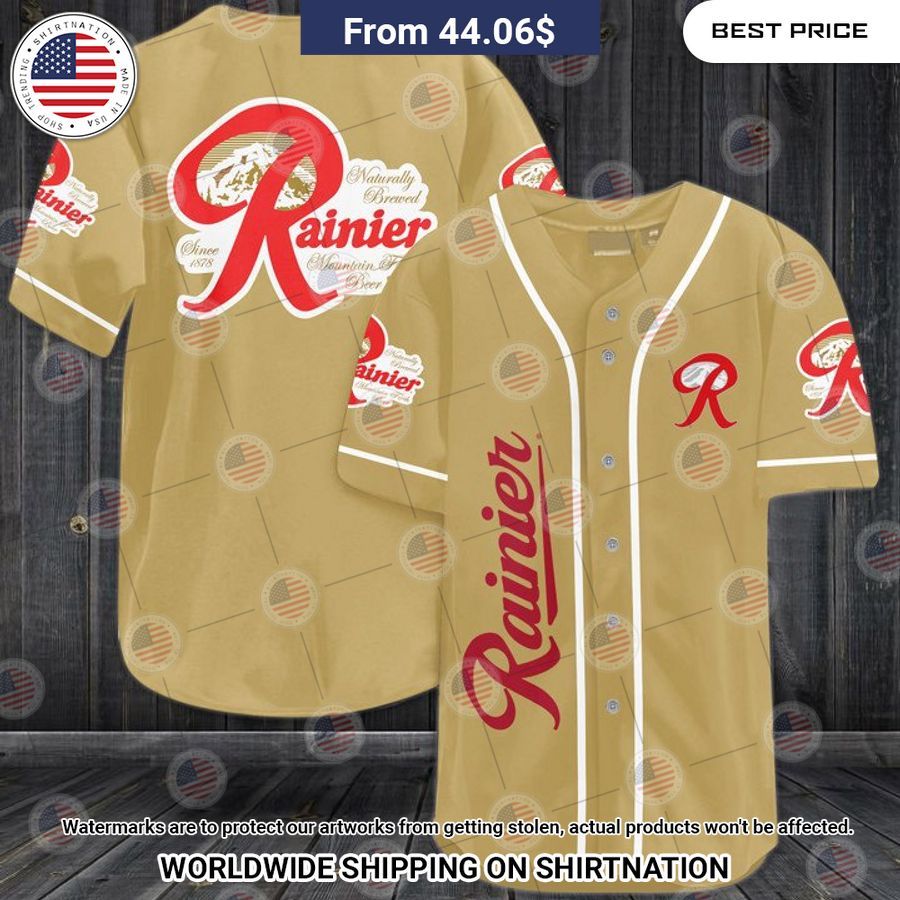 Rainer Beer Baseball Shirt baseball jersey product view 1