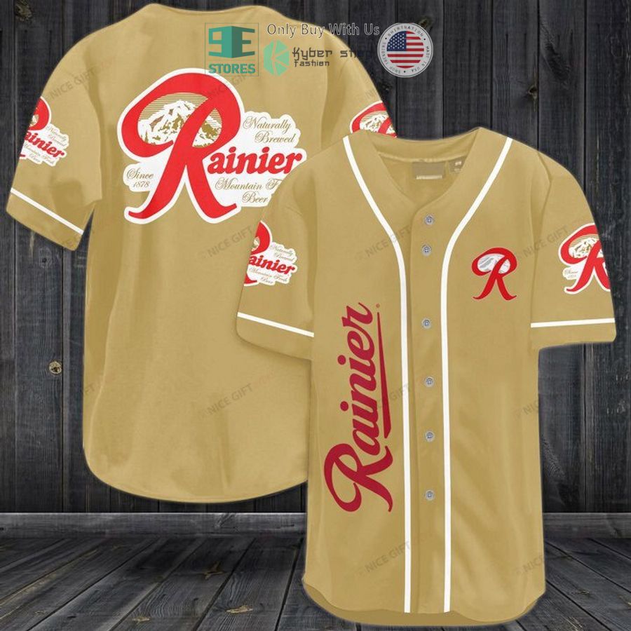 BEST Rainier logo Baseball Jersey baseball jersey product view 1