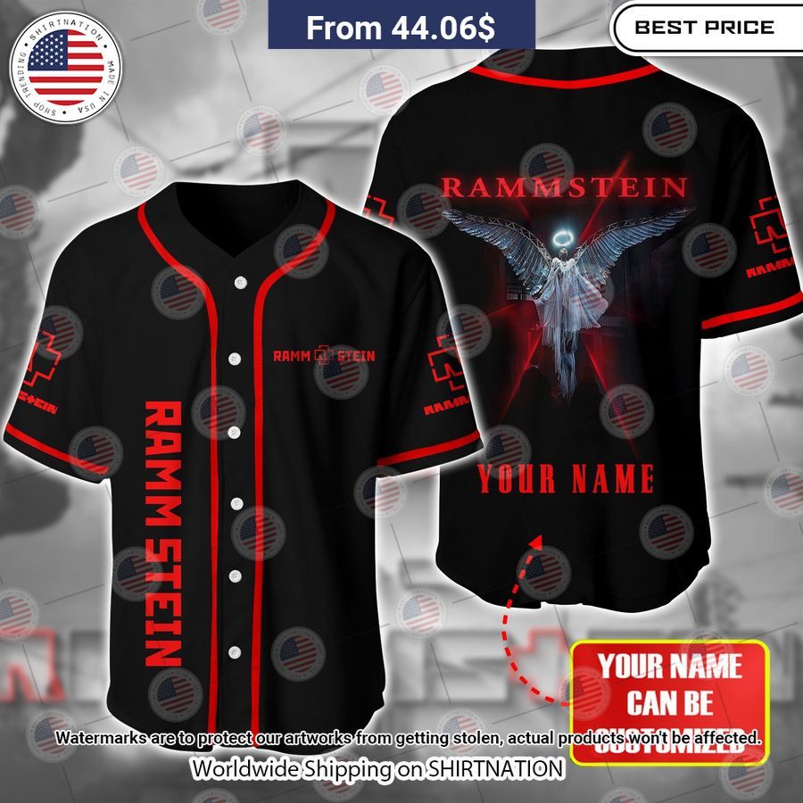 Rammstein Engel Baseball Jersey baseball jersey product view 1