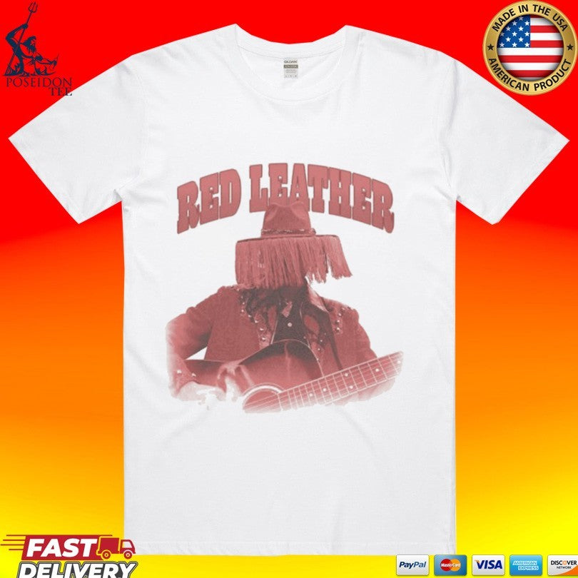 Red Leather Red Leather Hat T-shirt Unisex T-shirt, Sweatshirt, Hoodie, Long Sleeve Tee - T-Shirt, Sweatshirt, Hoodie
