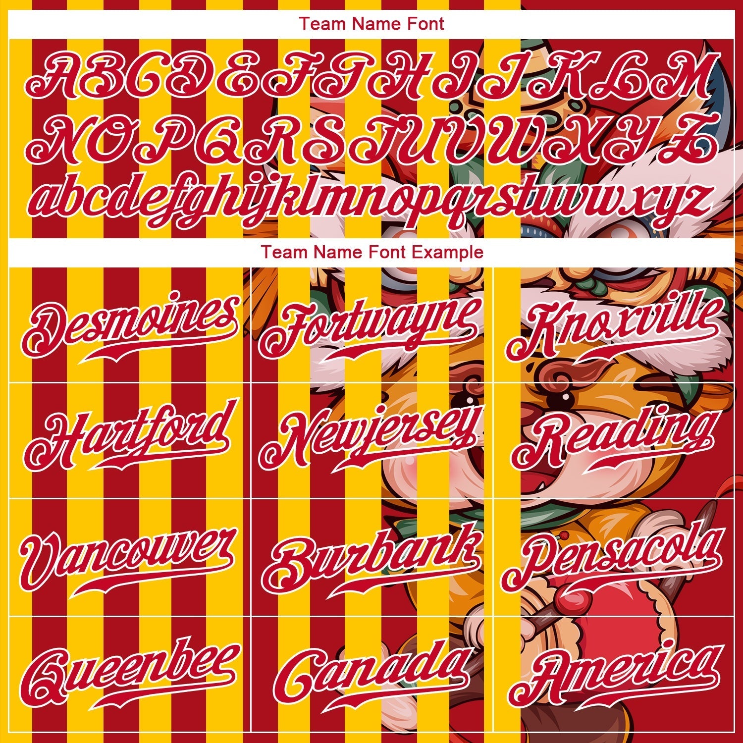 Custom Red Red-White 3D Pattern Design Cute Tiger Authentic Baseball Jersey baseball jersey product view 4