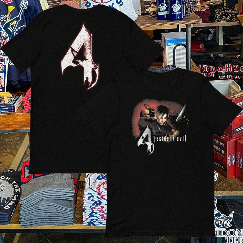 Resident Evil 4 Leon Kennedy T-shirt Unisex T-shirt, Sweatshirt, Hoodie, Long Sleeve Tee - T-Shirt, Sweatshirt, Hoodie