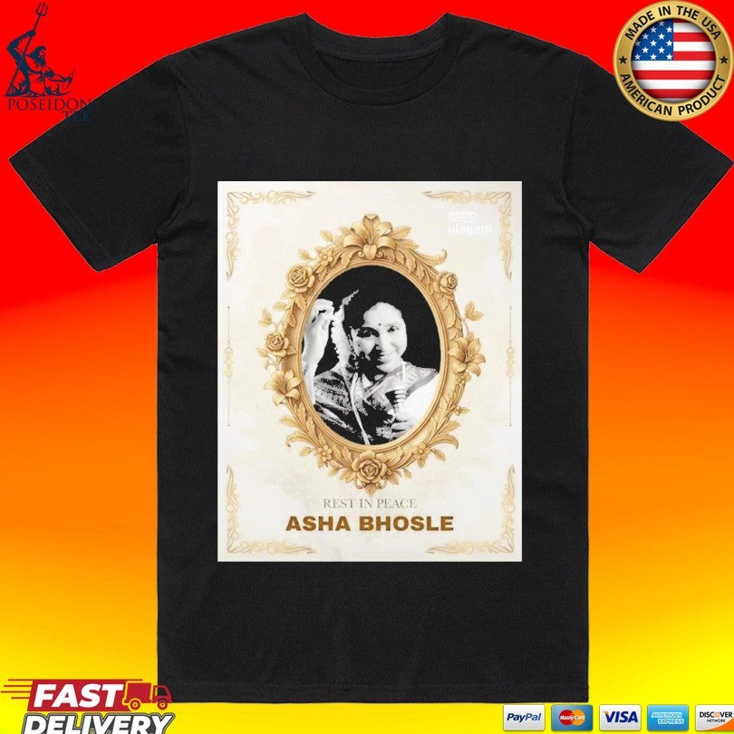 Rest In Peace Asha Bhosle T-shirt Unisex T-shirt, Sweatshirt, Hoodie, Long Sleeve Tee - T-Shirt, Sweatshirt, Hoodie