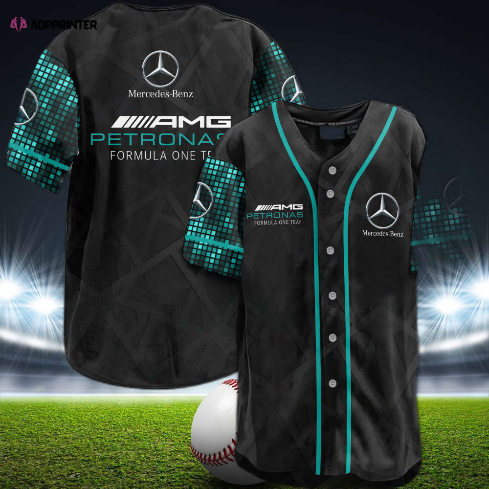 Rev up Your Style with the Mercedes X Petronas Racing Baseball Jersey baseball jersey product view 1