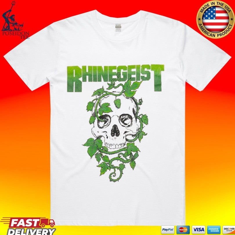 Rhinegeist Hop Skull T-shirt Unisex T-shirt, Sweatshirt, Hoodie, Long Sleeve Tee - T-Shirt, Sweatshirt, Hoodie