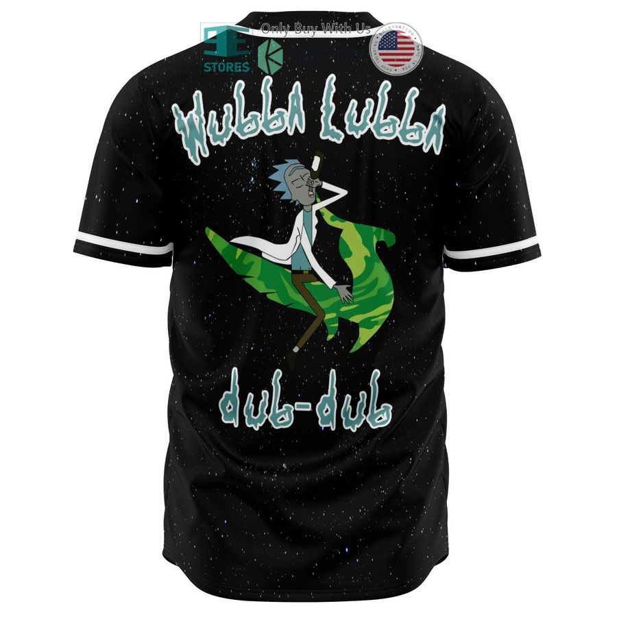 BEST Rick & Morty wubba lubba Illinium black Baseball Jersey baseball jersey product view 1