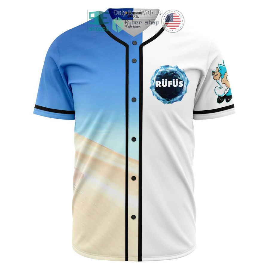 BEST Rick Sanchez Rufus white blue Baseball Jersey baseball jersey product view 1