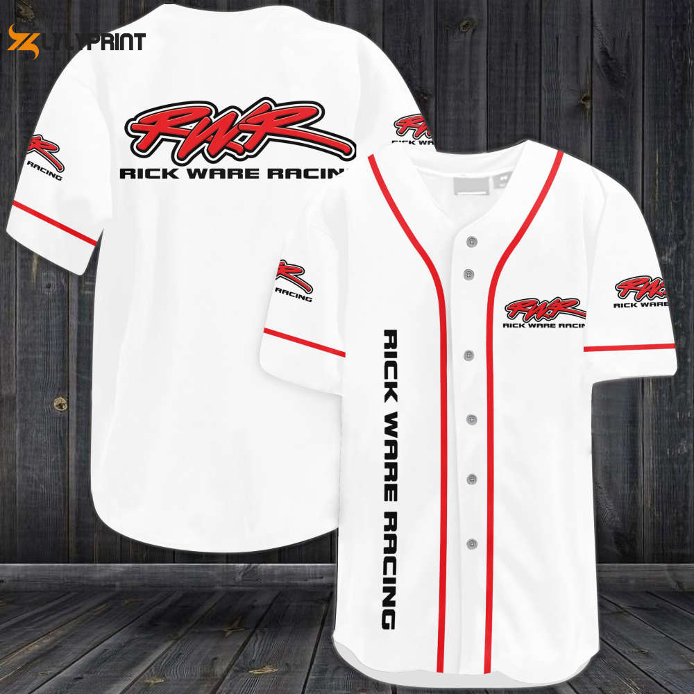 Rick Ware Racing Car Team Baseball Jersey - Gift for Men Women - lylyprint.com baseball jersey product view 1