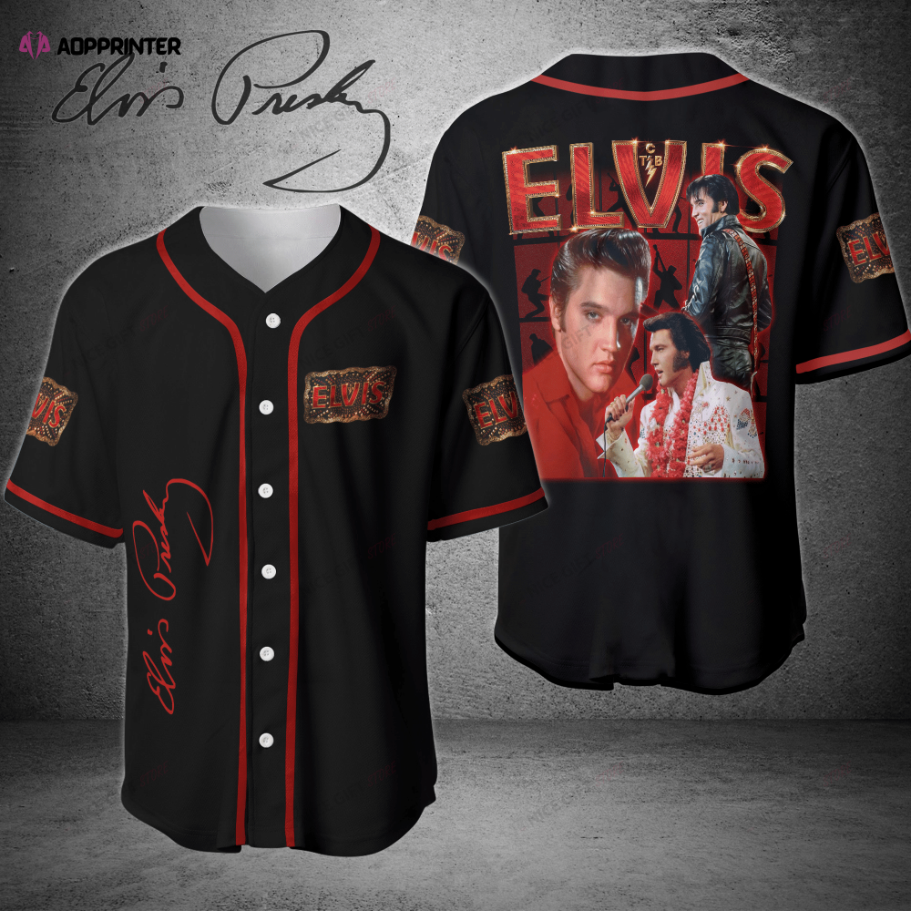 Rock n Roll Style: Elvis Presley Baseball Jersey – Limited Edition baseball jersey product view 1