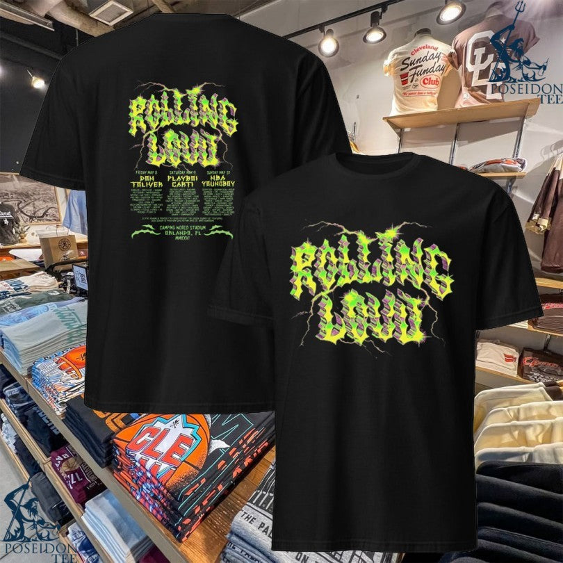 Rolling Loud 2026 Exclusive Lineup T-shirt Unisex T-shirt, Sweatshirt, Hoodie, Long Sleeve Tee - T-Shirt, Sweatshirt, Hoodie