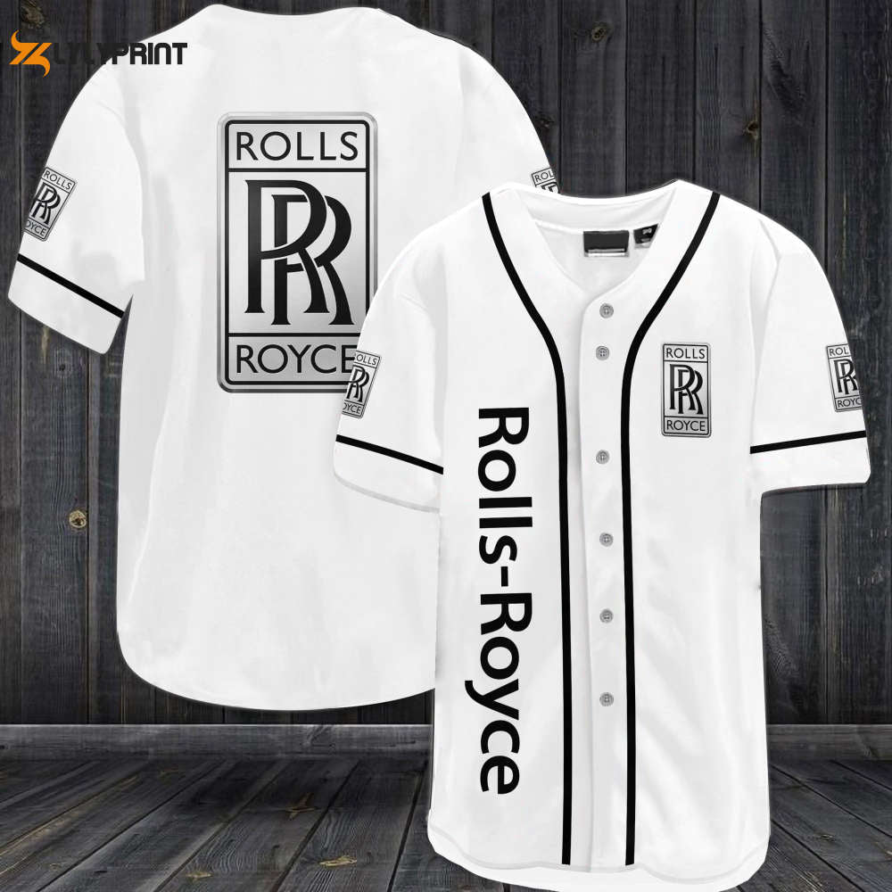 Rolls Royce Baseball Jersey - Gift for Men Women - lylyprint.com baseball jersey product view 1