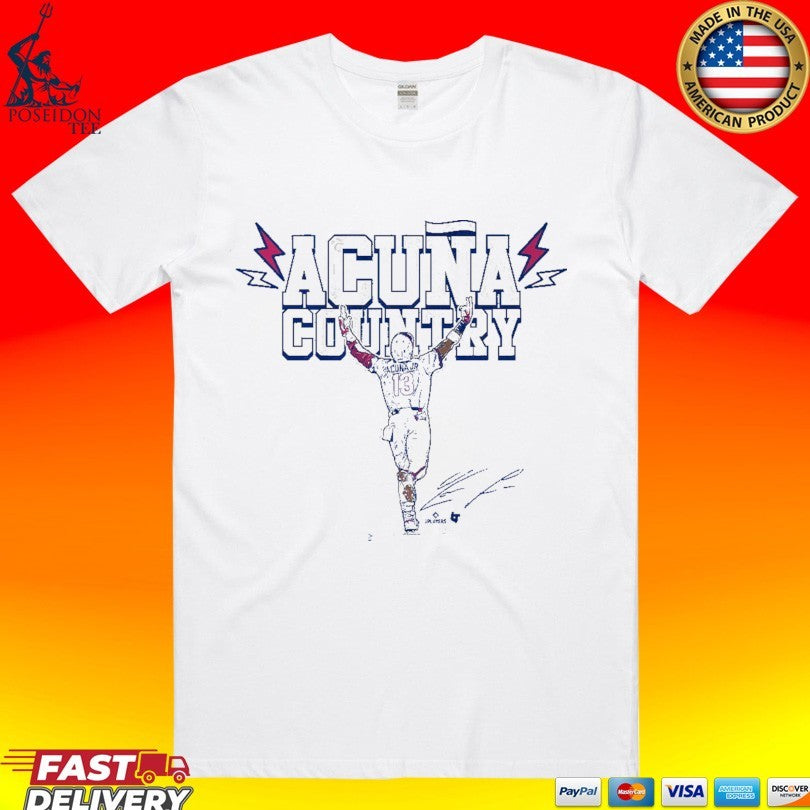 Ronald Acua Jr. Country T-shirt Unisex T-shirt, Sweatshirt, Hoodie, Long Sleeve Tee - T-Shirt, Sweatshirt, Hoodie