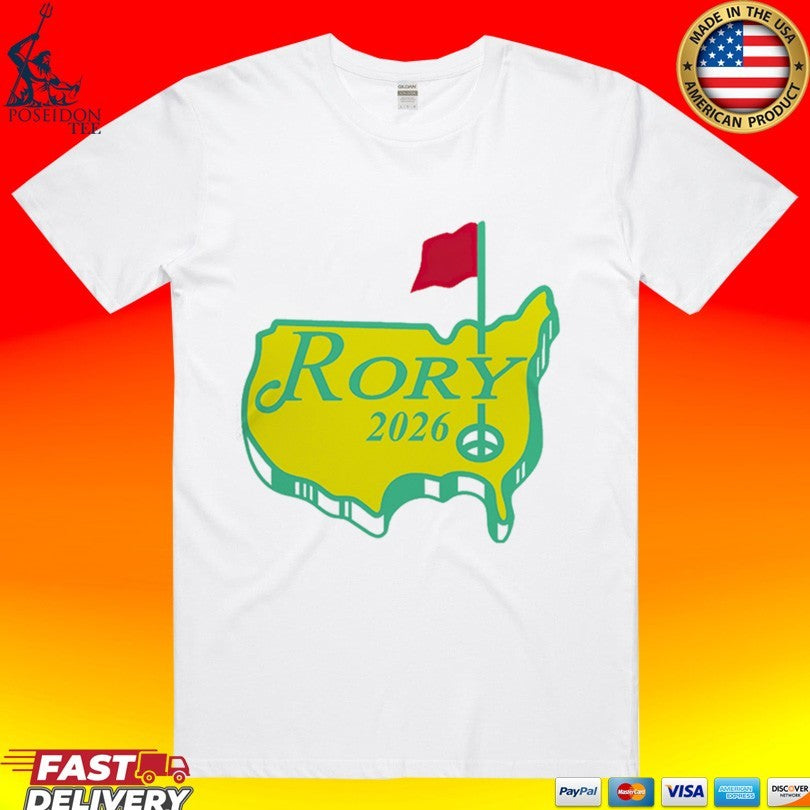 Rory McIlroy 2026 Masters Golf Champion Logo T-shirt Unisex T-shirt, Sweatshirt, Hoodie, Long Sleeve Tee - T-Shirt, Sweatshirt, Hoodie