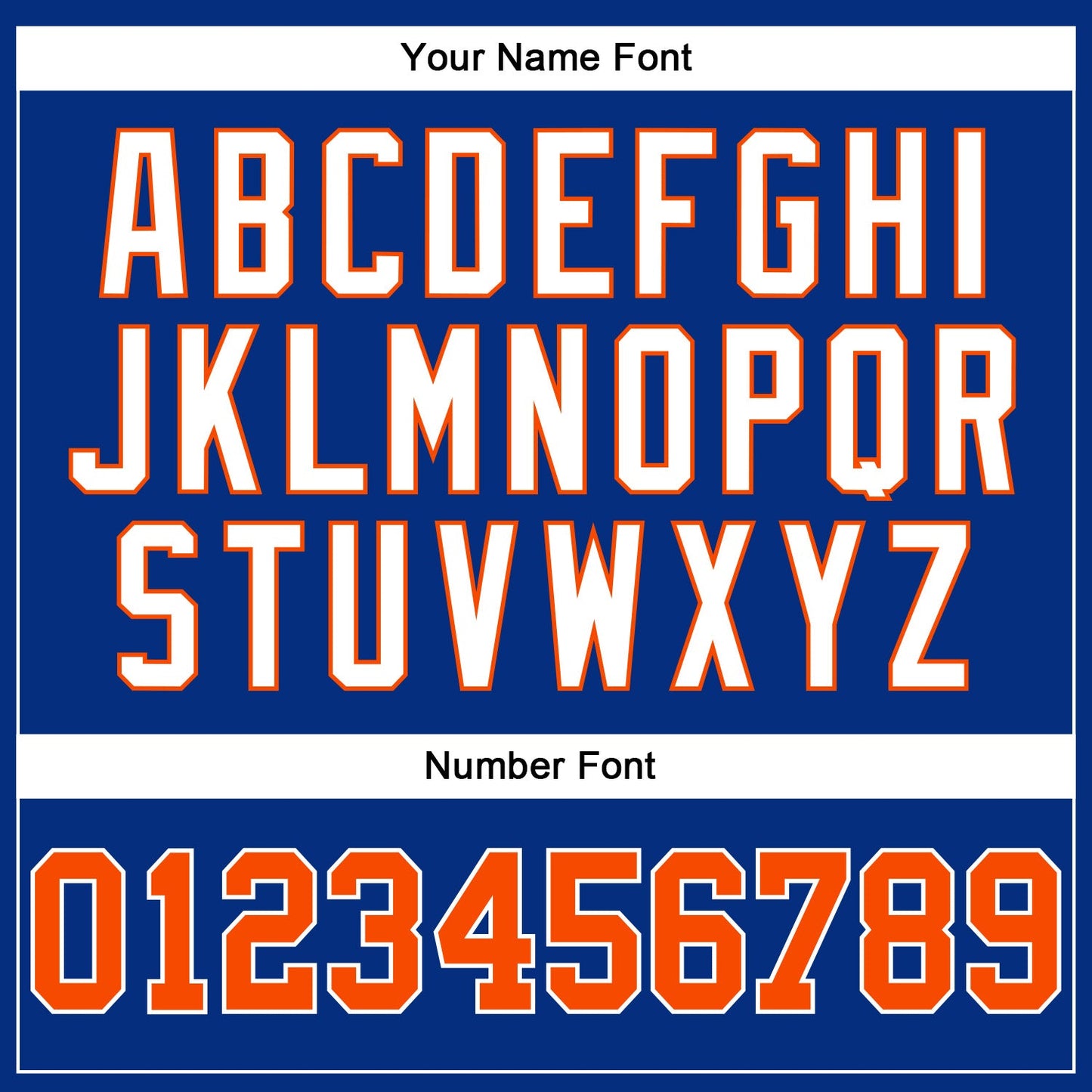 Custom Royal White Pinstripe Orange-White Authentic Baseball Jersey baseball jersey product view 5