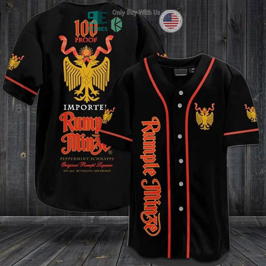 BEST Rumple Minze logo black Baseball Jersey baseball jersey product view 1